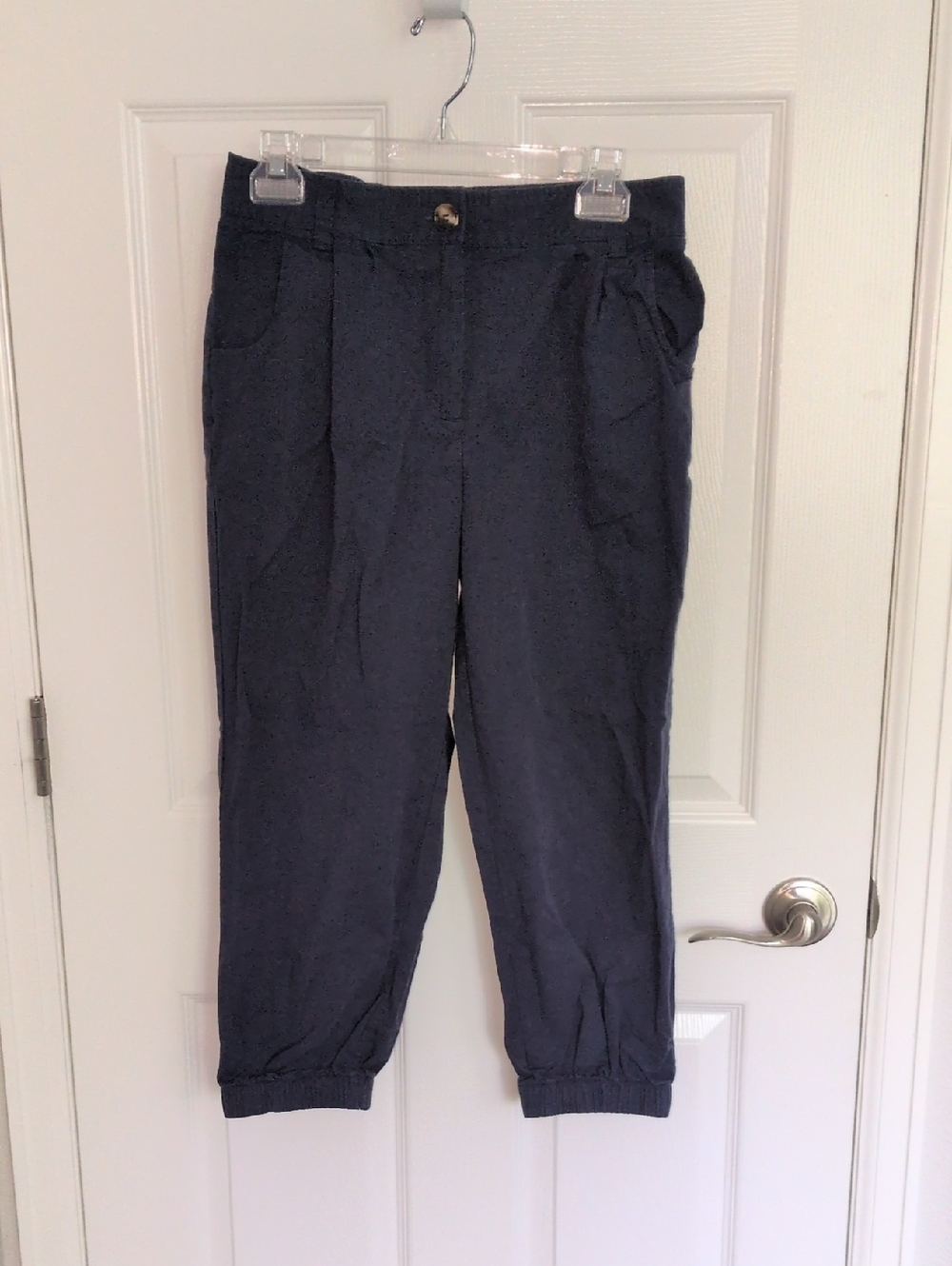 Halara Navy Blue Casual Cropped Joggers - Medium Petite